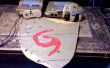 Mano tallada escudo Deku y personalizado pintado SNES y N64
