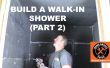 Cómo construir una ducha walk-in (parte 2: instalación en pared de Wedi)