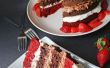 Cuádruple Decker terciopelo rojo Chocolate torta