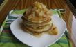 Tortitas de suero de leche con compota de manzana y miel (hecho con ghee)