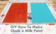 BRICOLAJE cómo hacer pintura de tiza y pintura de leche