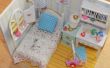Dormitorio de casa de muñecas miniatura bricolaje