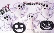 4 fantasmas de Foamy o EVA para Halloween | DIY | para de eva de---4 Fantasmas de Foamy o goma Halloween | BRICOLAJE | 