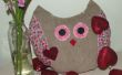 Cómo hacer una "amor búho almohada" - un arte de la costura de San Valentín
