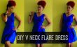 Cómo a DIY un cuello V Flare Vestido | DIY ropa