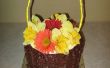 Cómo hacer una tarta cesta de primavera de temática