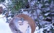 Corteza de abedul fácil árbol de Navidad adornos