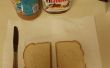 Nutella y sándwich de mantequilla de maní