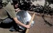 Estufa solar con Antena y bolsas de galletas