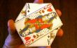 El Monte de tres cartas - un monedero Origami