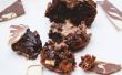 Triple Chocolate Chunk Muffins con centro de Ganache de
