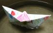 Flotando el barco con origami