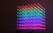 RGB LED cubo 8 x 8 x 8 con creador de animación
