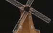 Edificio 3D impreso modelo de un molino de viento holandés (en escala 1: 100 o 1: 160)