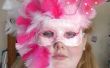 DIY mascarada máscara de mariposa rosa