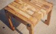 Plataforma asiento de mesa de madera y almohada de reciclado