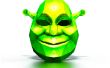 Máscara de papel de Shrek 3D DIY