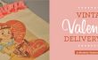 Vintage San Valentín entrega Tote