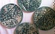 Posavasos de cerámica de textura