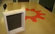 Caja de sombra con las tiras que hice en TechShop