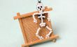 Hacer cuentas modelo de esqueleto humano para niños