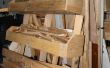 Estante del almacenaje de madera móvil flexible con paletas