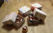Caja del caramelo hecho de recuerdos mapas