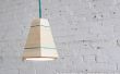 Lámpara colgante de madera bricolaje moderno casero
