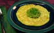 Ajo Crepes de huevo verde de espinaca con Pesto - huevos verdes verdaderos! 