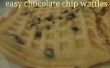 Cómo hacer unos waffles deliciosos chocolate chip