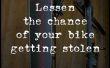 Disminuir la posibilidad de su bicicleta conseguir robado