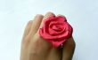 DIY satinado anillo de rosa