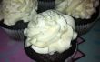Cupcakes de Chocolate oscuro con crema de Marshmallow