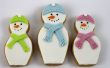 Galletas de muñeco de nieve matryoshka (muñeca de la jerarquización)