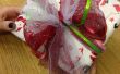 Envoltura de regalos de Navidad rápido con lazo de tul