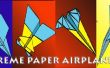 Colección de aviones de papel extremo