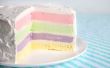 Receta de torta de helado arco iris