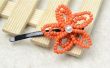 Otoño DIY: Hacer Clip de pelo de flor de naranja