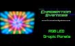 Gráfico 8 canal RGB LED paneles con Control DMX