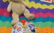 Cómo Crochet un colorido, ondulado, manta rayas