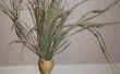 Utilizar calabazas secas como floreros para hierbas secas