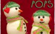 Muñeco de nieve pastel de Navidad Pops