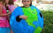 Halloween traje/geografía lección del globo