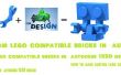 Cómo hacer compatible con ladrillos lego personalizado en autodesk 123D diseño