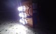 9v potable oscuro activado luz