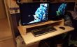 Hacer un soporte de Monitor de madera, con espacio para un teclado y un ratón