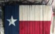 Bandera de Texas rústico - plataforma madera