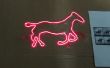 Pantalla electroluminescente de caballo a galope tendido