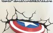Escudo de Capitán América decoración de la pared