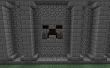 C&oacute;mo construir un antiguo fresco mirando cara de Creeper en Minecraft PE